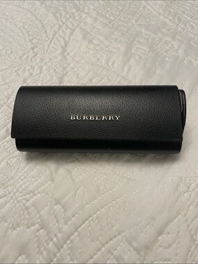 BURBERRY Black Hard Clamshell Eyeglasses Eyewear Case